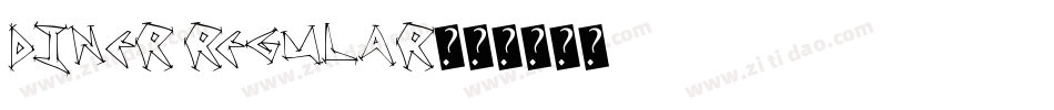 Diner Regular字体转换